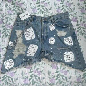 Brand New With Tags Custom Riche Blac Old Navy Blue Jean Shorts Size 10